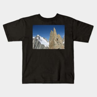 Traverse the Aiguilles du Diable (Mont-Blanc massif, France) Kids T-Shirt